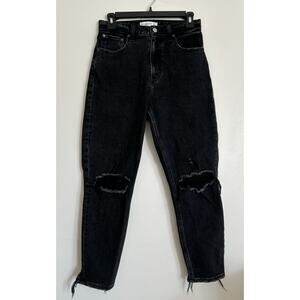 Black Abercrombie The Mom High Rise Curve Love Jeans 26/2